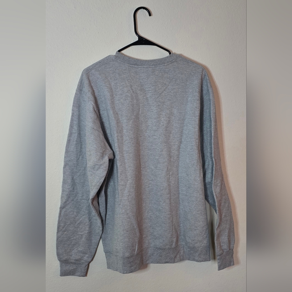 Disney Minnie Mouse Gray Cozy Lounge Wear Sweatshirt Size L - Picture 2 of 4